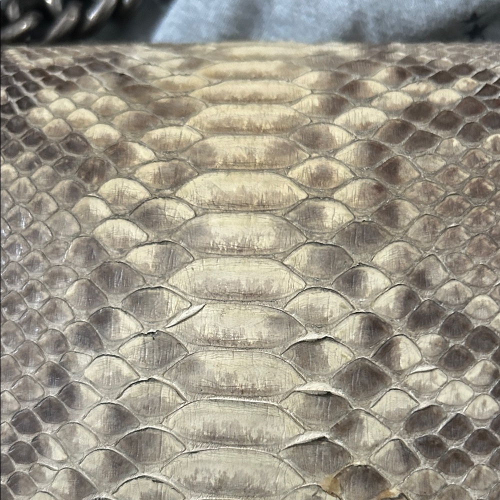 Chic Python Leather Crossbody Bag - image 12